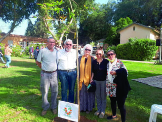 דנדי ידין, משפחתו ועץ המאה שנטע
