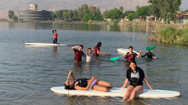נערי צאלים מתארחים בגינוסר