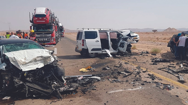 התאונה המחרידה השבוע בכביש הערבה  